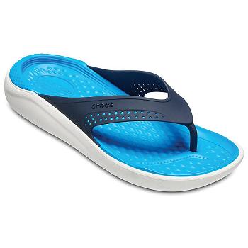 Crocs LiteRide Tmavomodre / Biele - Damske Žabky